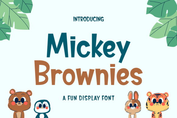 Discover the Joyful Spirit of Mickey Brownies Font