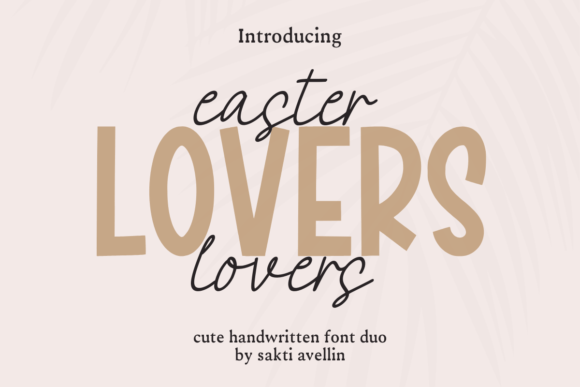 Elevate Your Designs with the Easter Lovers Duo Font