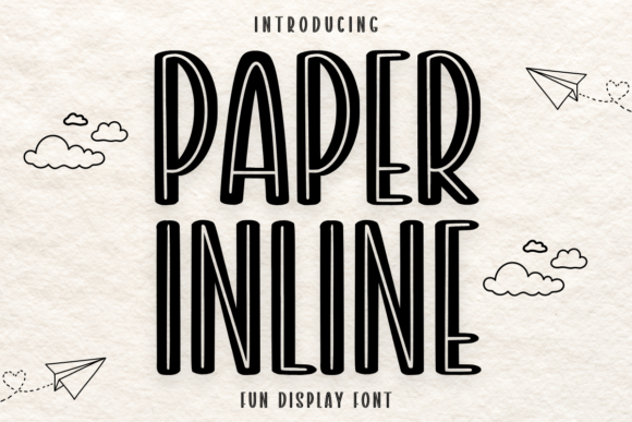 Paper Inline: A Joyful Display Font for Creative Design