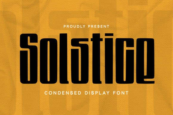 Solstice: A Modern Typeface for Bold Visual Impact