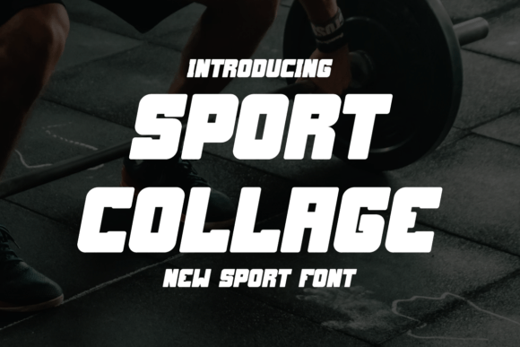 Sport Collage: A Bold Typeface for Modern Design